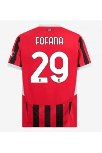 AC Milan Youssouf Fofana #29 Jalkapallovaatteet Kotipaita 2024-25 Lyhythihainen